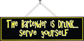 Black Funny Quote Sign for Bars