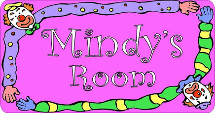 Pink Clown Custom Funny Novelty Sign - Personalized - Fun Sign Factory