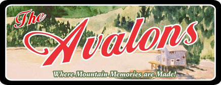 Retro Cabin Sign with Custom Name