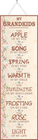 Grandkids Inspirational Sign with Pastel Flower Blossoms