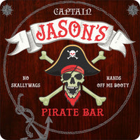  Custom Pirate Bar Sign with Skull and Crossbones Meta Title