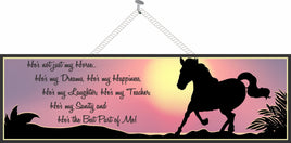 Horse Owner Quote Sign With Horse Silhouette