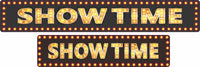 Showtime Movie Theater Sign for Your Home Cinema