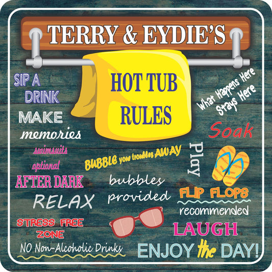 Relax & Unwind: Why a Personalized Hot Tub Sign Makes Every Soak Better