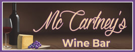 Personalized Elegant Wine Bar Sign: Bottle, Glass, Grapes & Cheese