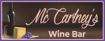 Personalized Elegant Wine Bar Sign: Bottle, Glass, Grapes & Cheese