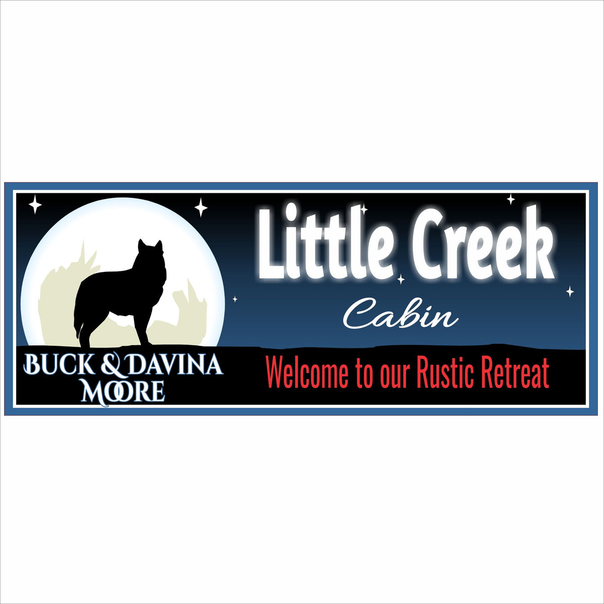 Rustic Retreat Sign Personalized Rustic Cabin Sign | Fun Sign Factory