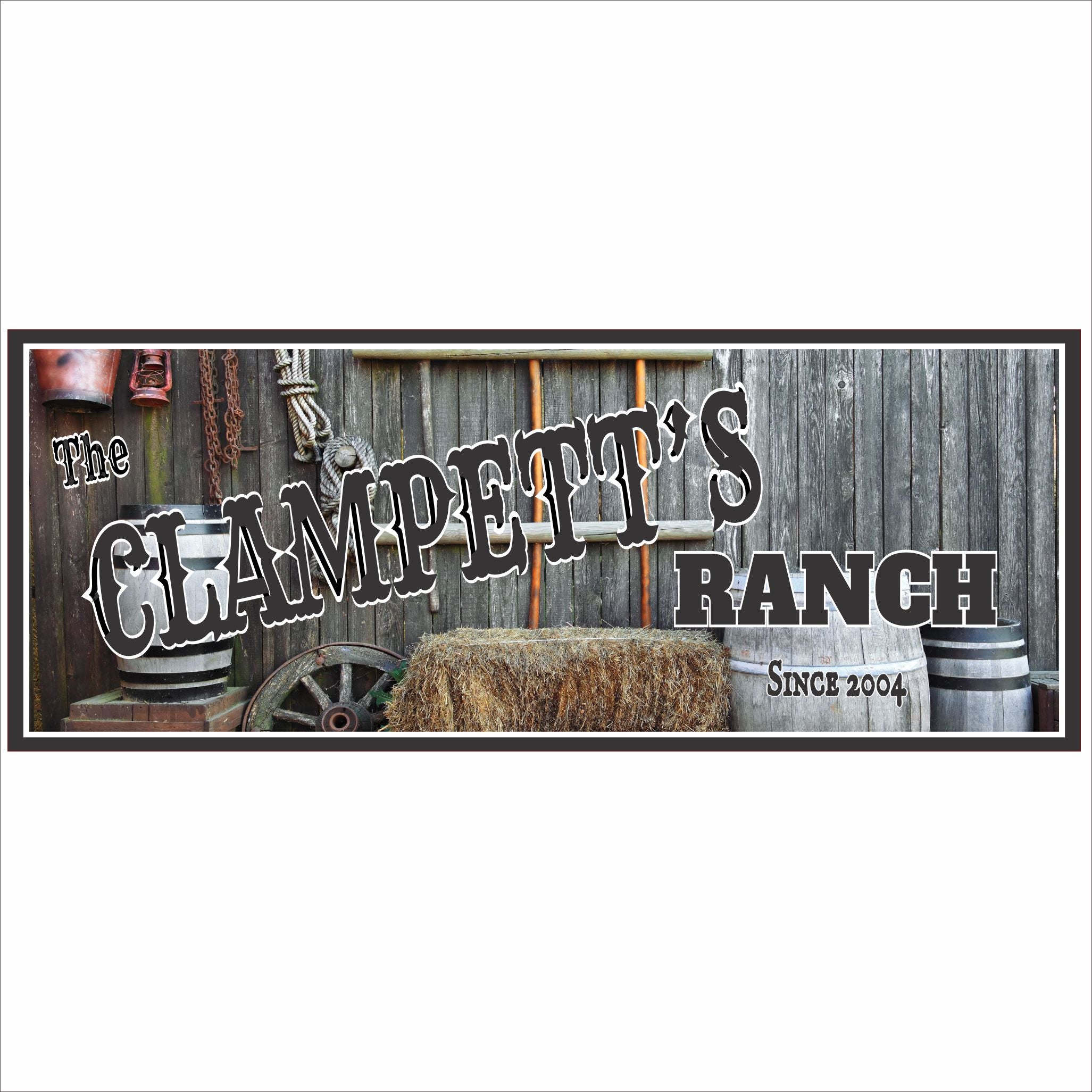 Personalized Ranch Sign – Rustic Farm Decor | Fun Sign Factory