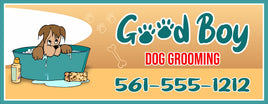 Personalized Dog Grooming Sign: Custom Name Pet Salon Wall Decor