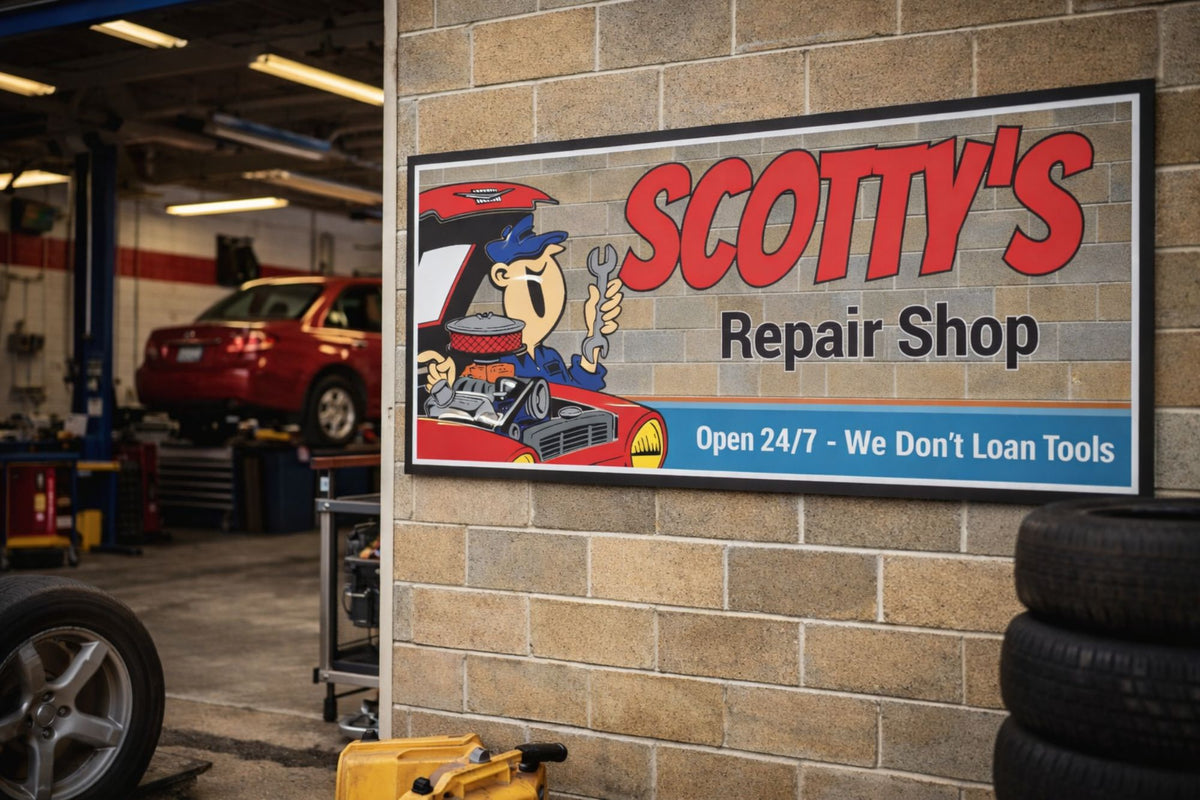 Personalized Repair Shop Sign | Fun Sign Factory