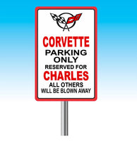 Customized Parking Sign with Personalized Car Logo - Distinctive Parking Spot Marker