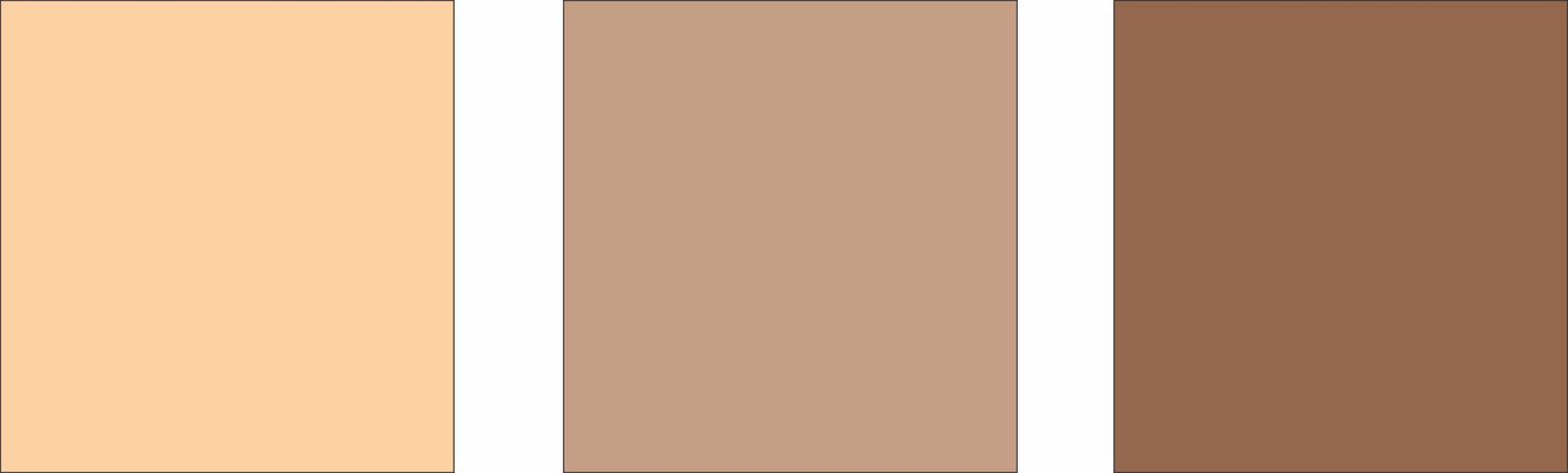 Three skin tone options displayed for the swimmer illustration on the personalized pool sign
