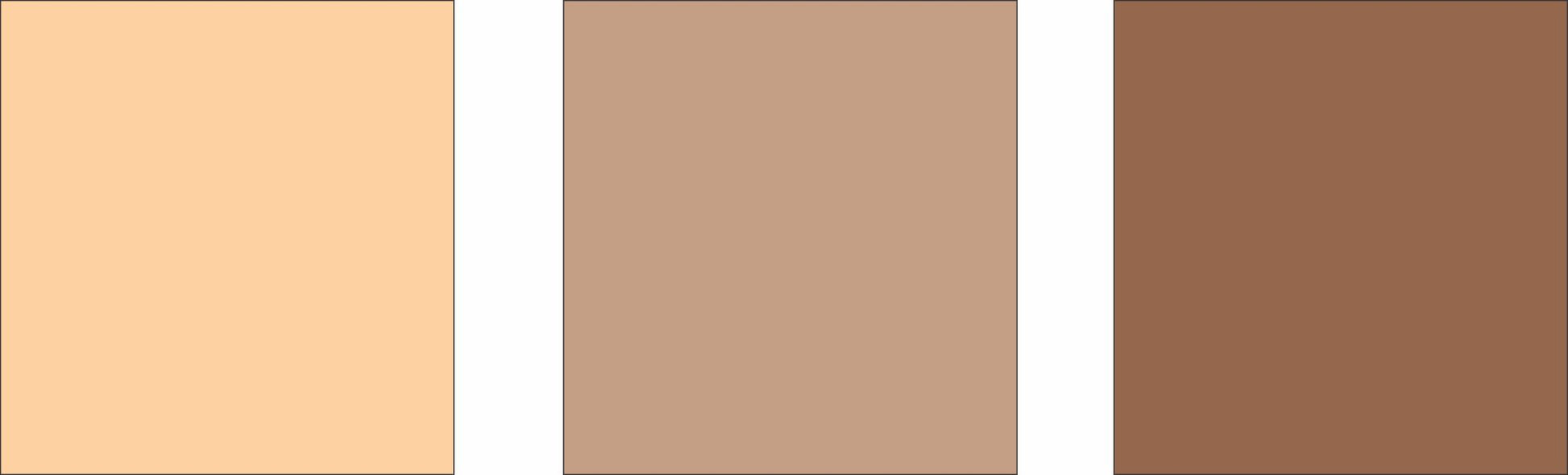 Three skin tone options displayed for the swimmer illustration on the personalized pool sign