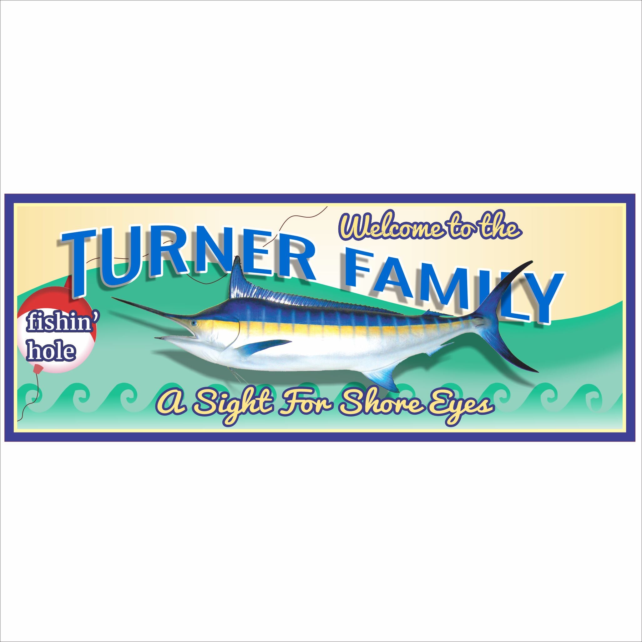 Personalized Fishing Sign | Fun Sign Factory