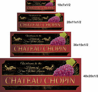 Personalized Wine Lover Sign – Custom Chateau Home Bar Decor