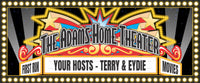 Personalized home theater sign with an Art Deco vintage marquee design. The sign features effects that make it look like it lights up, but it does not. All lines of text are editable. Perfect for adding a touch of Hollywood glamour to your movie room.