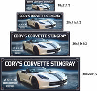 2014 Personalized Sports Car Garage Sign – Custom Wall Art