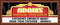 Custom home theater sign designed to look like a vintage movie marquee with faux neon lights and a flashbulb effect border. The sign can be personalized with family names and custom text. It creates a glamorous Tinseltown vibe, perfect for enhancing a home movie room. The sign is also available with a brick background.