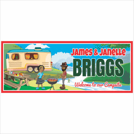 Personalized Campsite Sign – Custom RV Family Name
