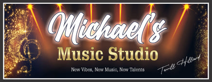 Starburst Personalized Music Room Sign: Recording Studio Decor & Ideal Music Lover Gift