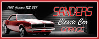 Personalized Classic Car Garage Sign – Custom Name Wall Art