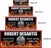 Personalized Firefighter Sign – Custom Fire Dept Wall Art