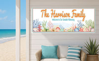Personalized Beach House Sign – Coastal Family Wall Art