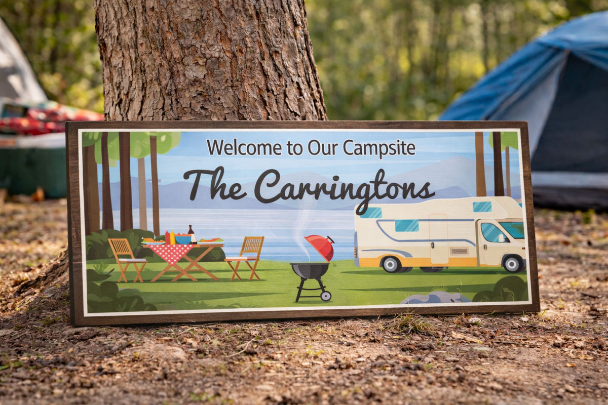 Privat Rv Rental Sign Custom Campsite Sign – RV Outdoor Art | Fun Sign Factory