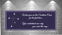  Inspirational Southern Cross sign displayed in a stargazer’s bedroom