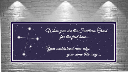  Inspirational Southern Cross sign displayed in a stargazer’s bedroom