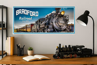 Personalized Railroad Sign – Custom Train Wall Art for Home or Man Cave