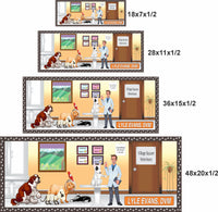 Four available sign sizes displayed together for comparison