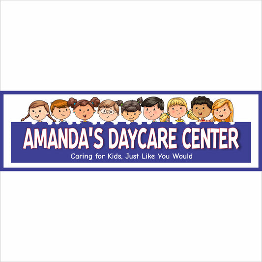 personalized daycare sign kids classroom decor childcare center wall art custom name sign