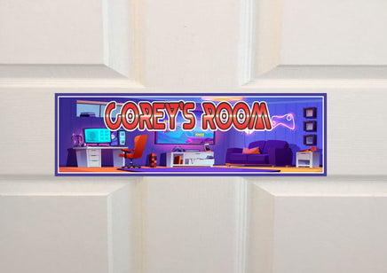 Personalized Gamer's Paradise: Kid's Room Interior Sign - Gaming Decor