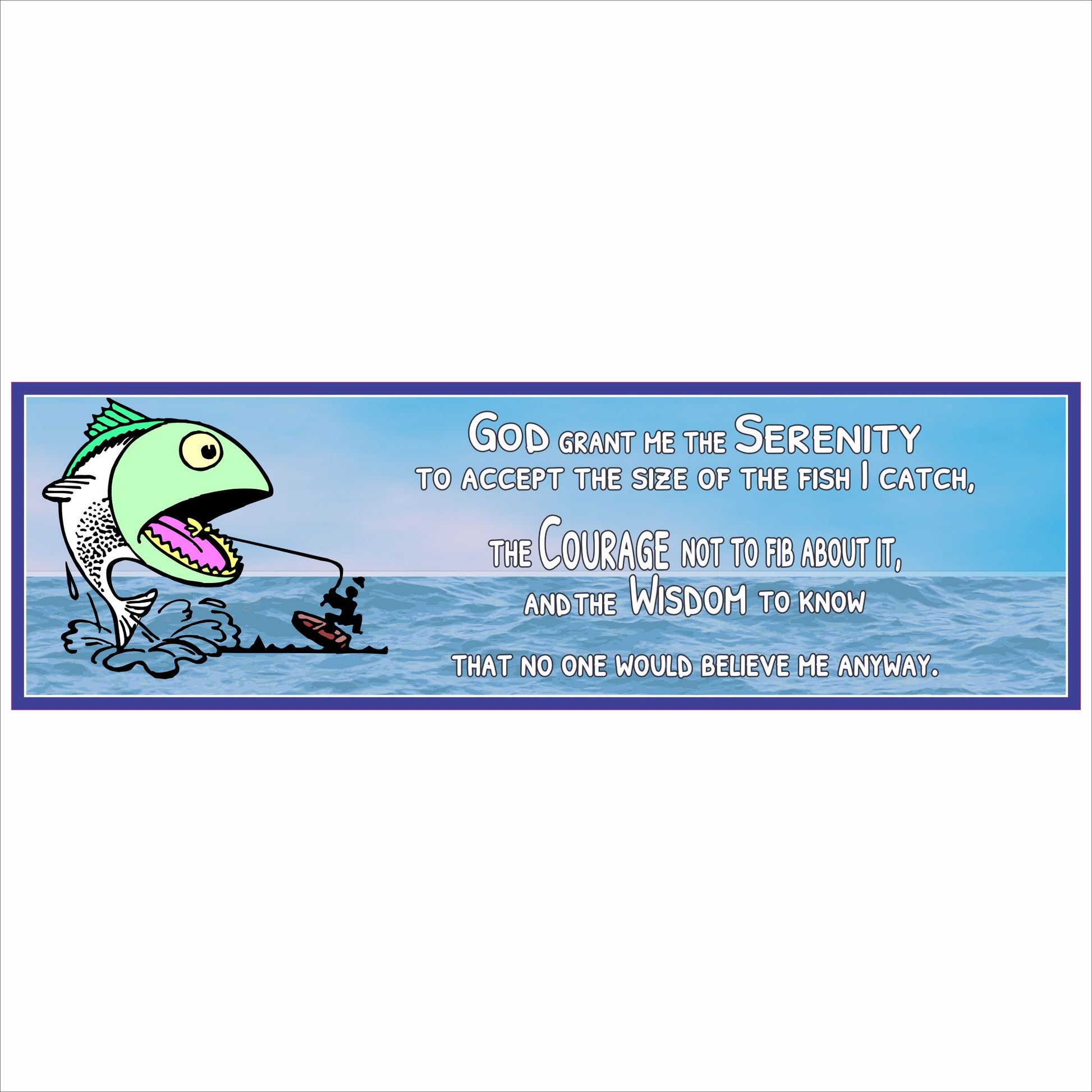 lake house fishing decor sign with humorous prayer and bold lettering