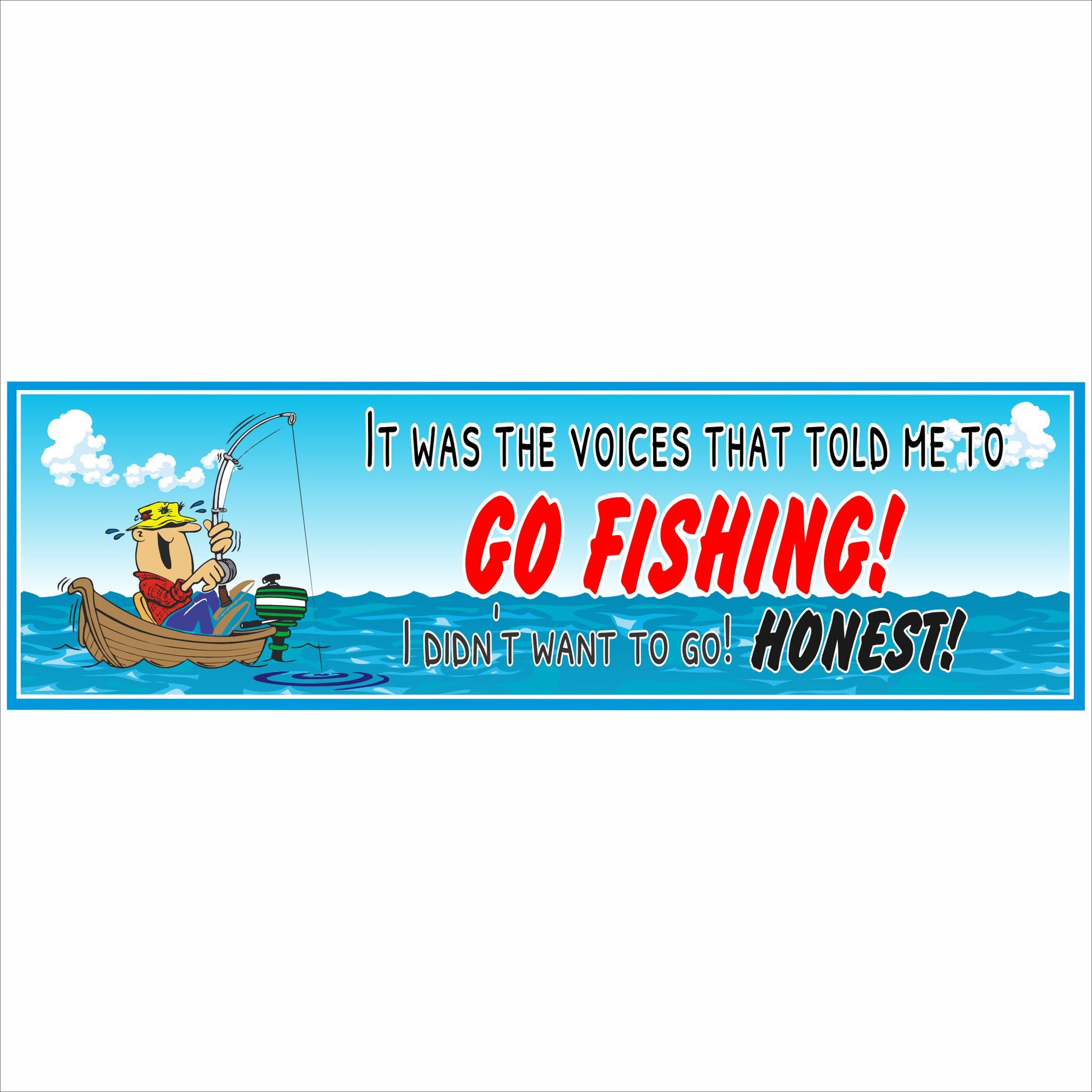 funny fishing sign it was the voices that told me to go fishing novelty wall decor
