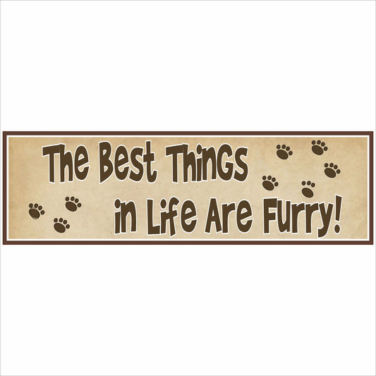 Close-up of 16x5 pet lover sign with paw prints and beige textured background