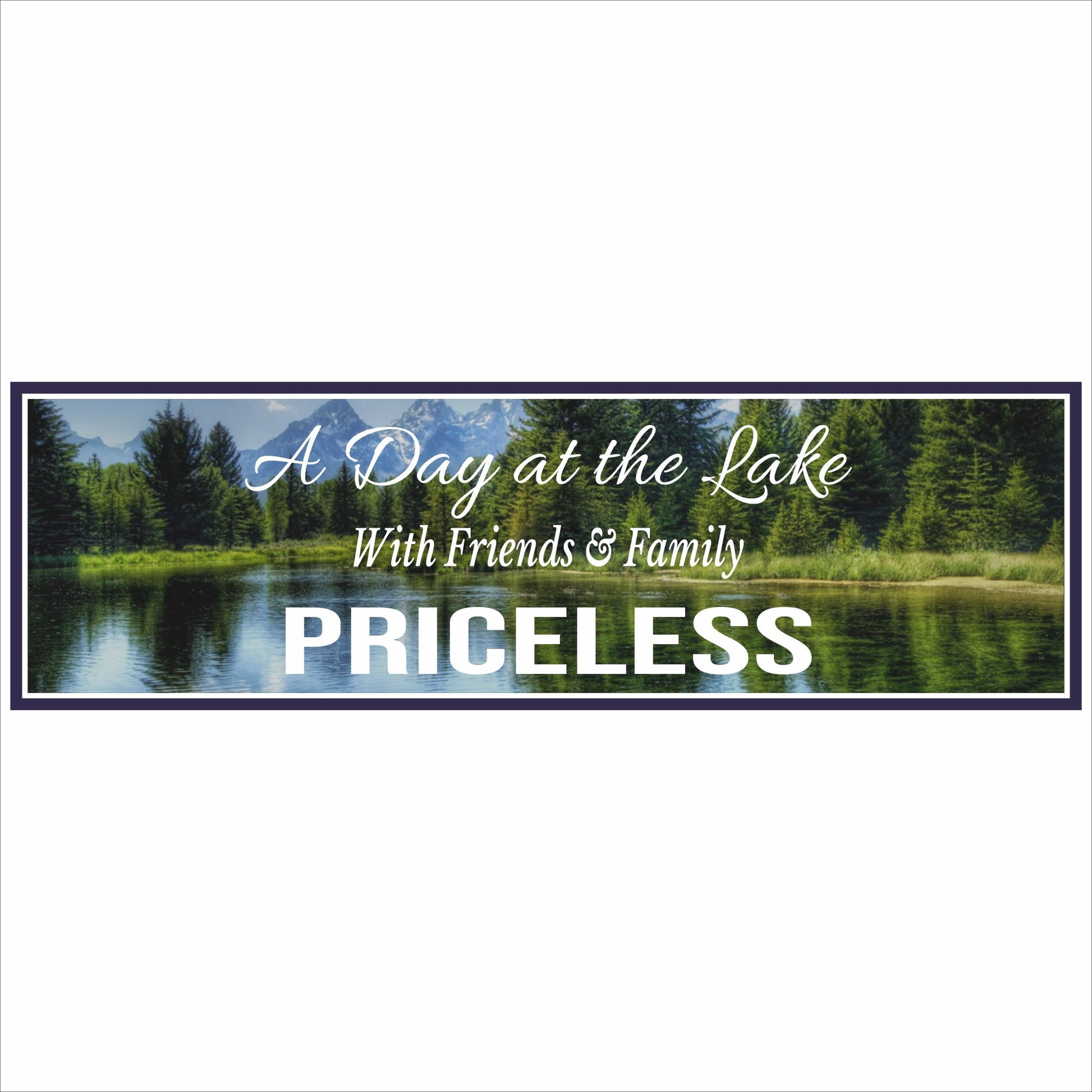 close up of lake house sign a day at the lake with friends and family priceless scenic mountain lake decor