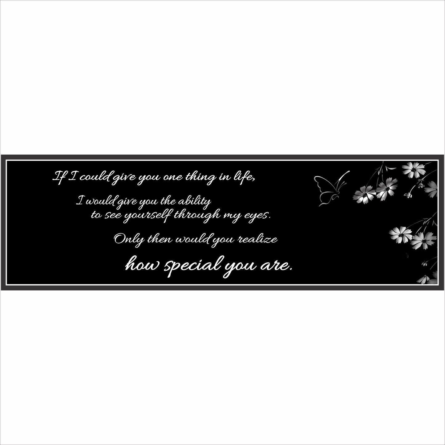 
romantic inspirational quote sign with black background and white script text horizontal layout
95/50095 of 500 characters
Cancel
