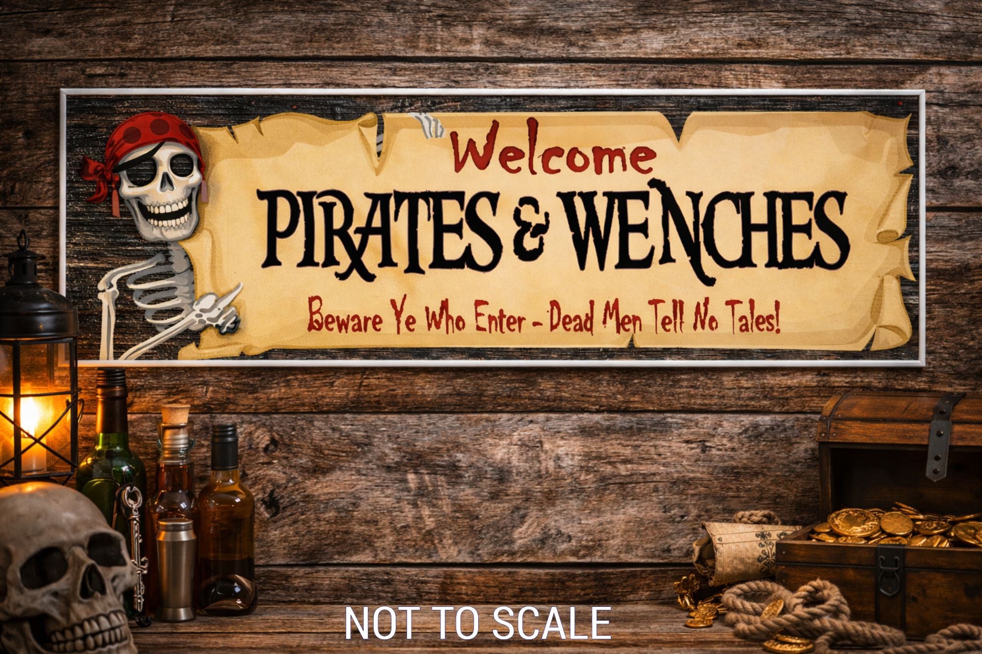 Personalized Pirate Bar Sign: Pirates & Wenches Wall Decor