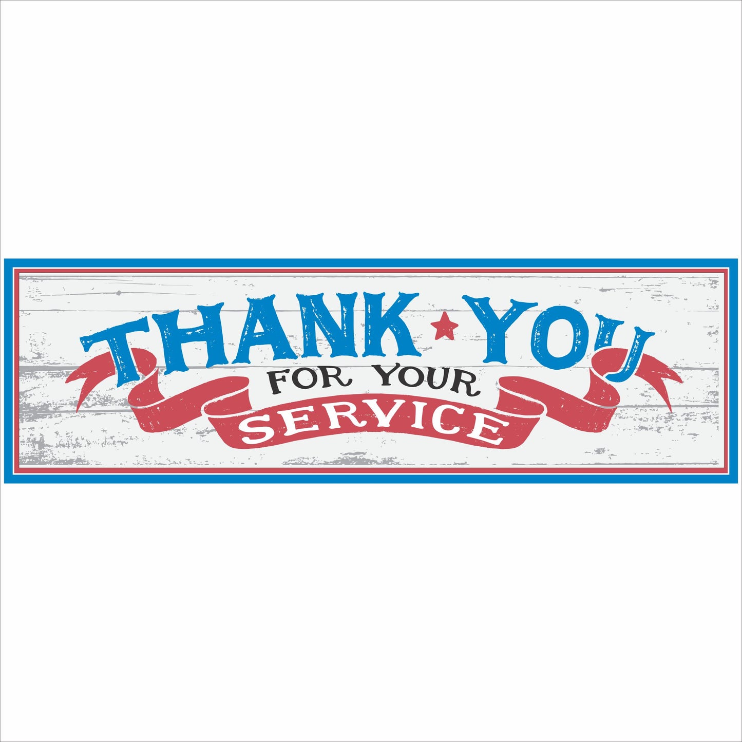 thank you for your service patriotic veteran sign red white blue military tribute wall decor