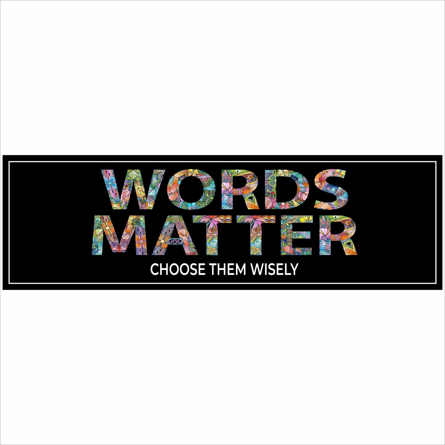 close up of words matter sign inspirational classroom decor positive quote wall art