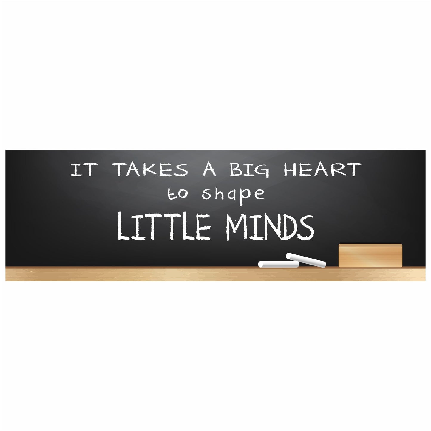 teacher quote sign it takes a big heart to shape little minds chalkboard classroom decor sign