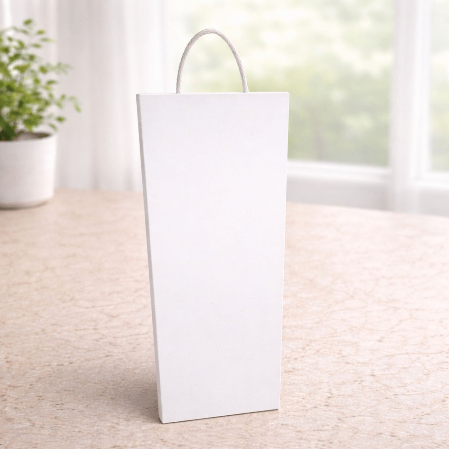 Vertical wall sign with rope hanger mounting option