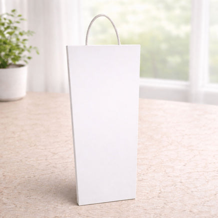 Vertical wall sign with rope hanger mounting option