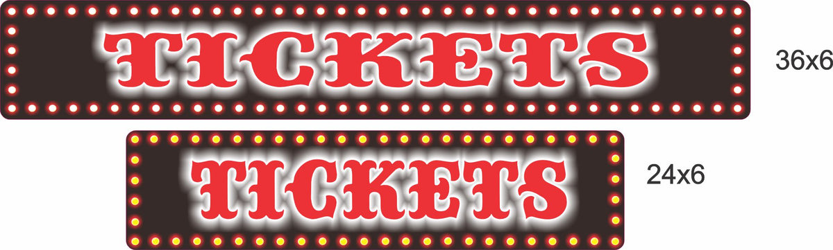 Customizable Ticket Sign Personalized Tickets Theater Sign | Fun Sign Factory