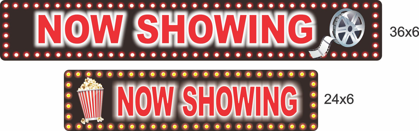 Personalized Now Showing Sign – Custom Movie Theater Decor