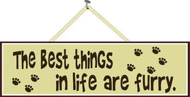 Pet Quote Sign with Paw Prints