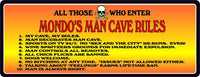 Skull & Crossbones Personalized Man Cave Rules Sign