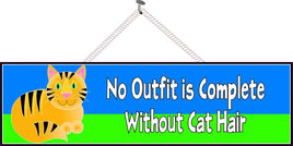Orange Cat Sign with Funny Quote